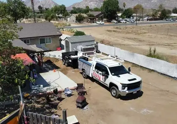 plumbing service vehicle