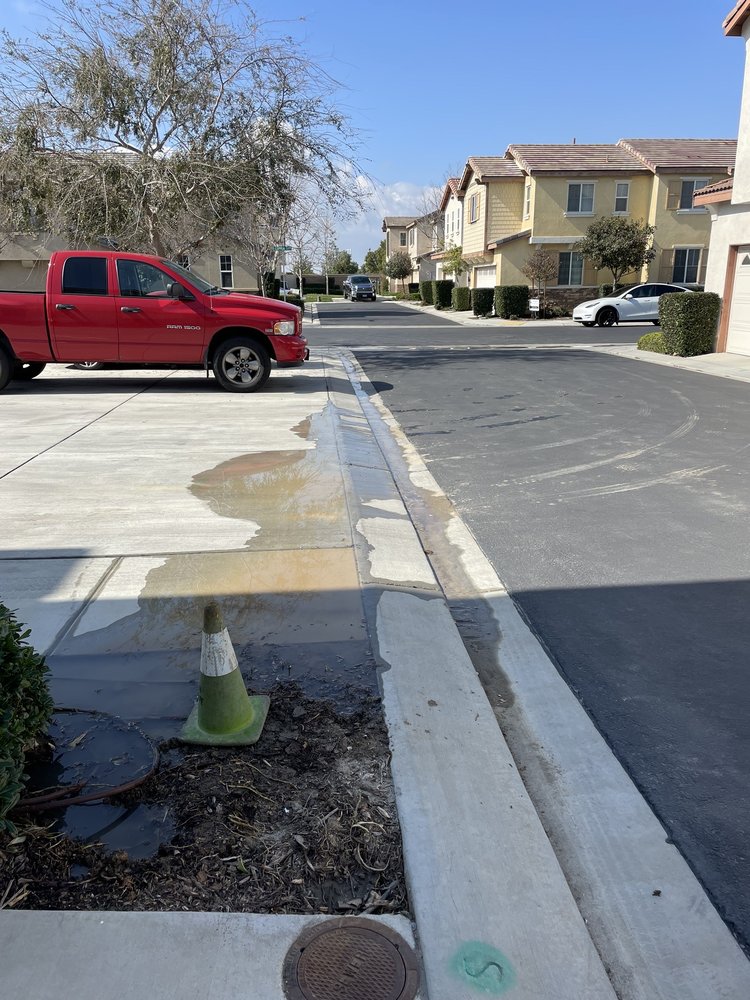 roadside water leak