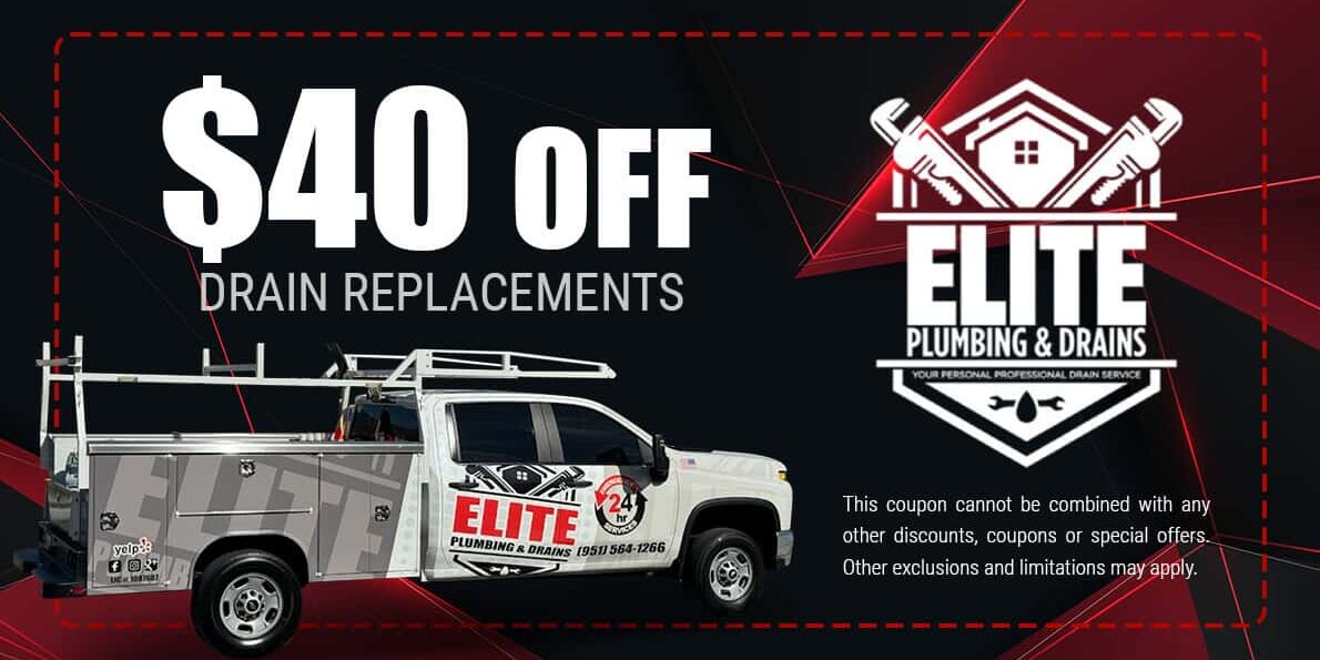 40 off drain replacement coupon